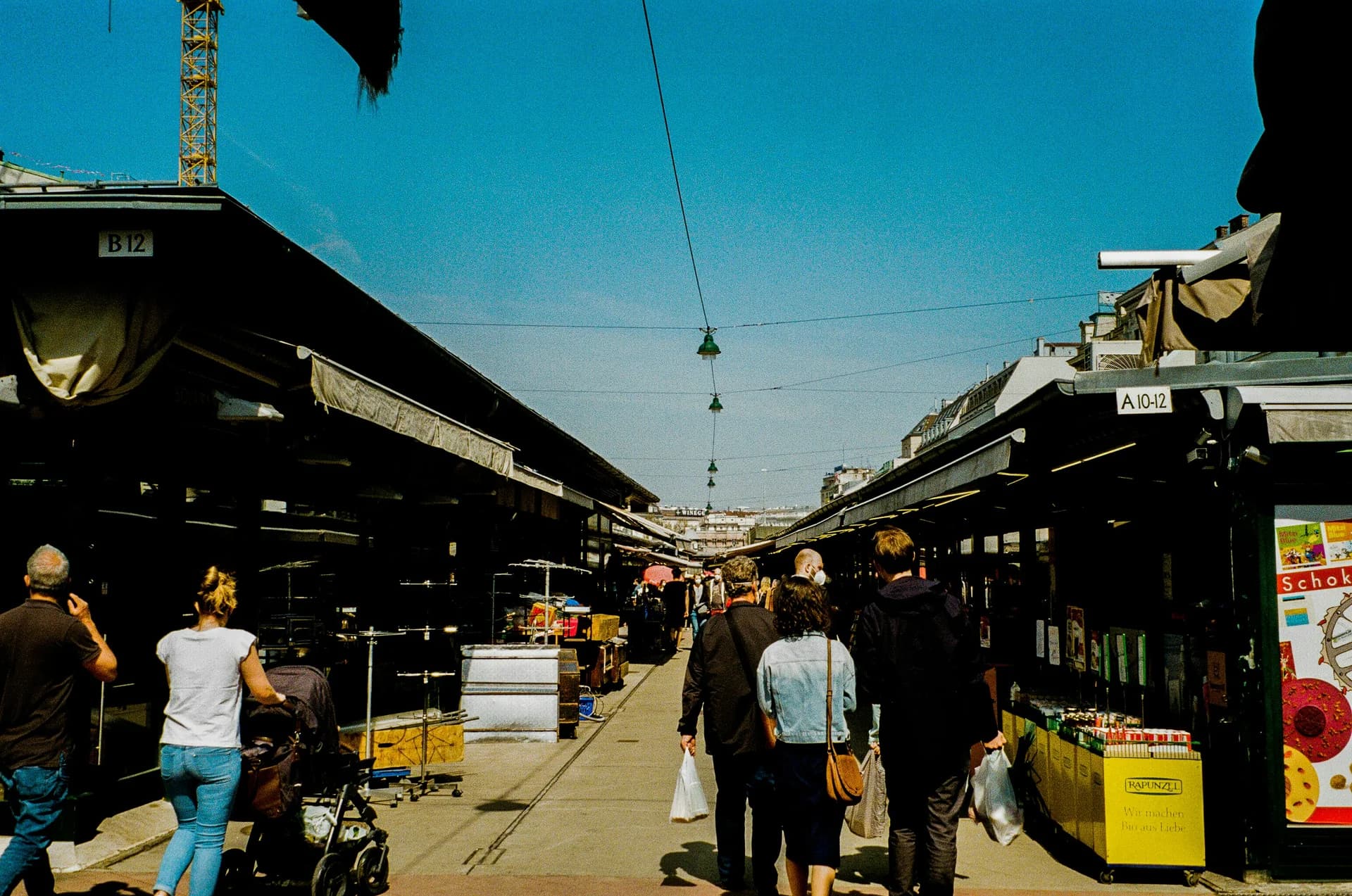 The Naschmarkt, the open-air market in Vienna’s 6th district